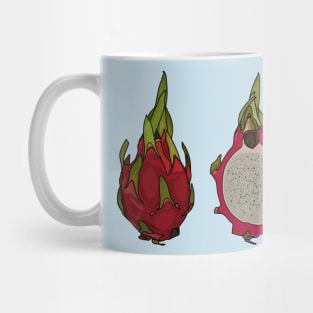 Dragon fruit cartoon illustration Mug